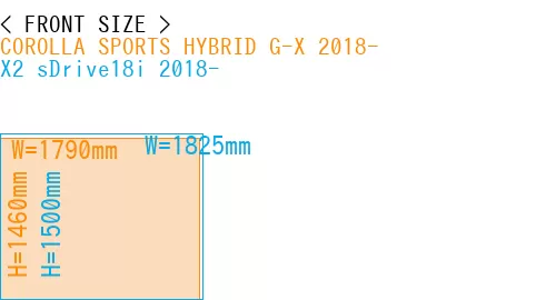 #COROLLA SPORTS HYBRID G-X 2018- + X2 sDrive18i 2018-